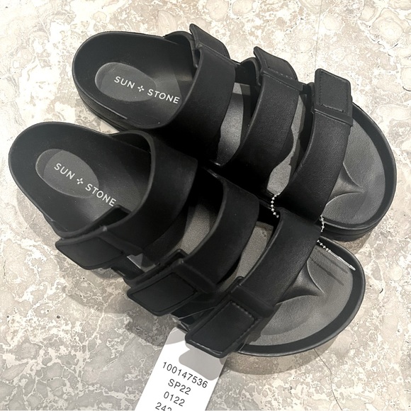 Sun + Stone Adjustable Strap Comfort Bowie Slip On Slide Sandals Size 8 NWT - Picture 6 of 6